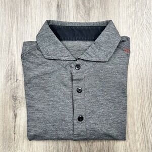 Lululemon Short Sleeve Evolution Polo Shirt Mens Size Small Charcoal Gray